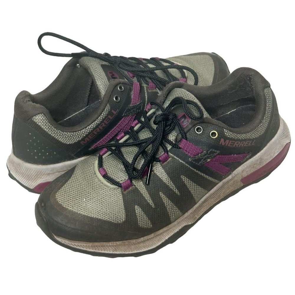 Merrell Zion Hiking Shoes Womens Size 7 Athletic Gray Purple